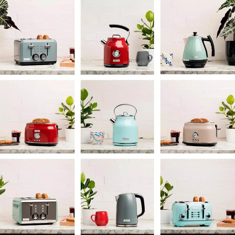Haden 12-Cup Retro Style Programmable Drip Coffee Maker with Strength Control, Putty