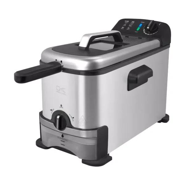 Kalorik 3.2 Qt. Stainless Steel Deep Fryer with Oil Filtration System