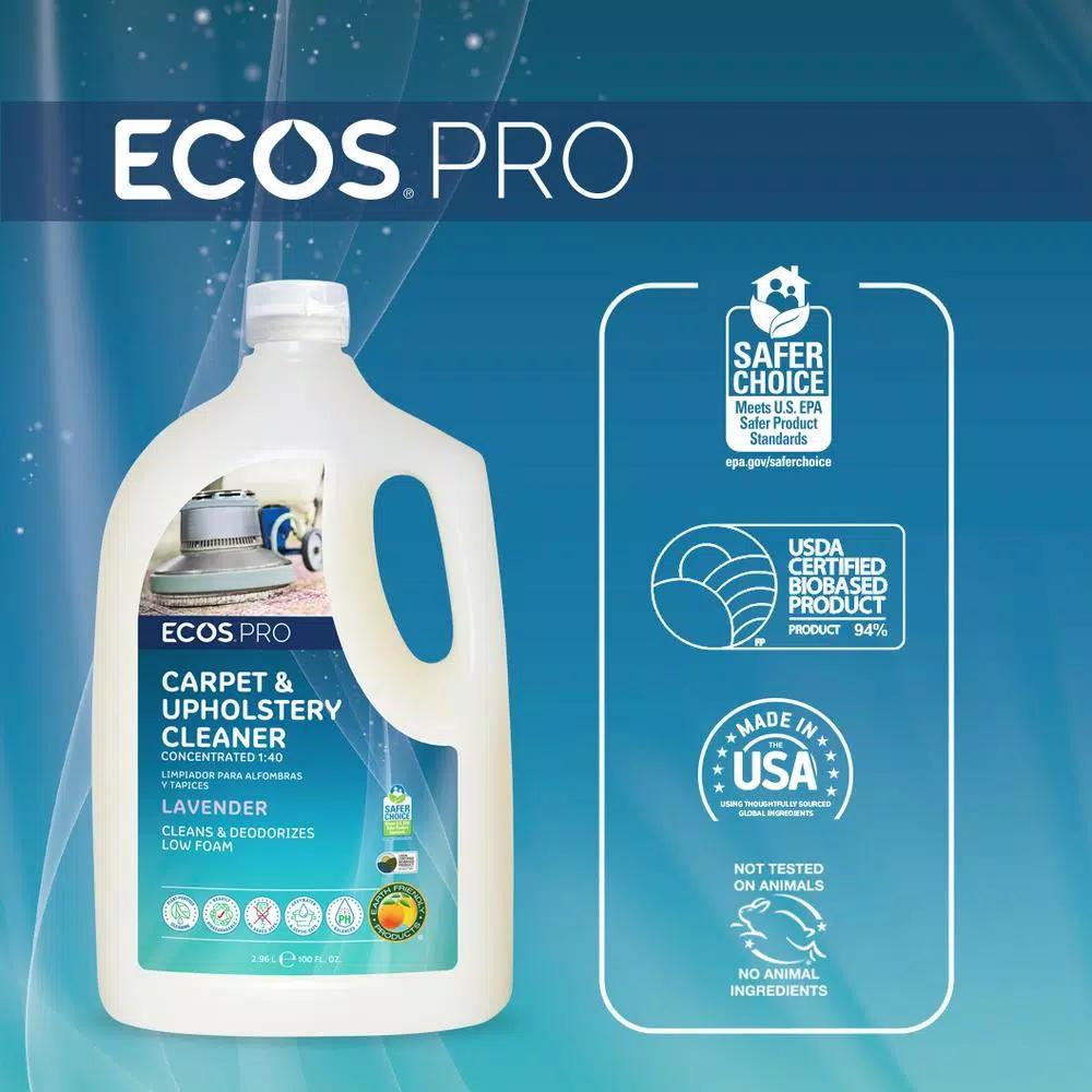 ECOS Pro Lavender Carpet and Upholstery Cleaner Concentrate, 100 oz.