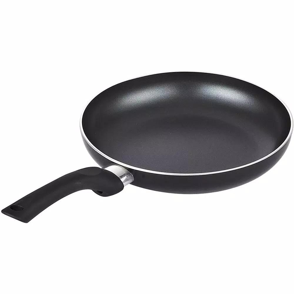 Cook N Home 15-Piece Nonstick Aluminum Cookware Set with Soft Handles, Black
