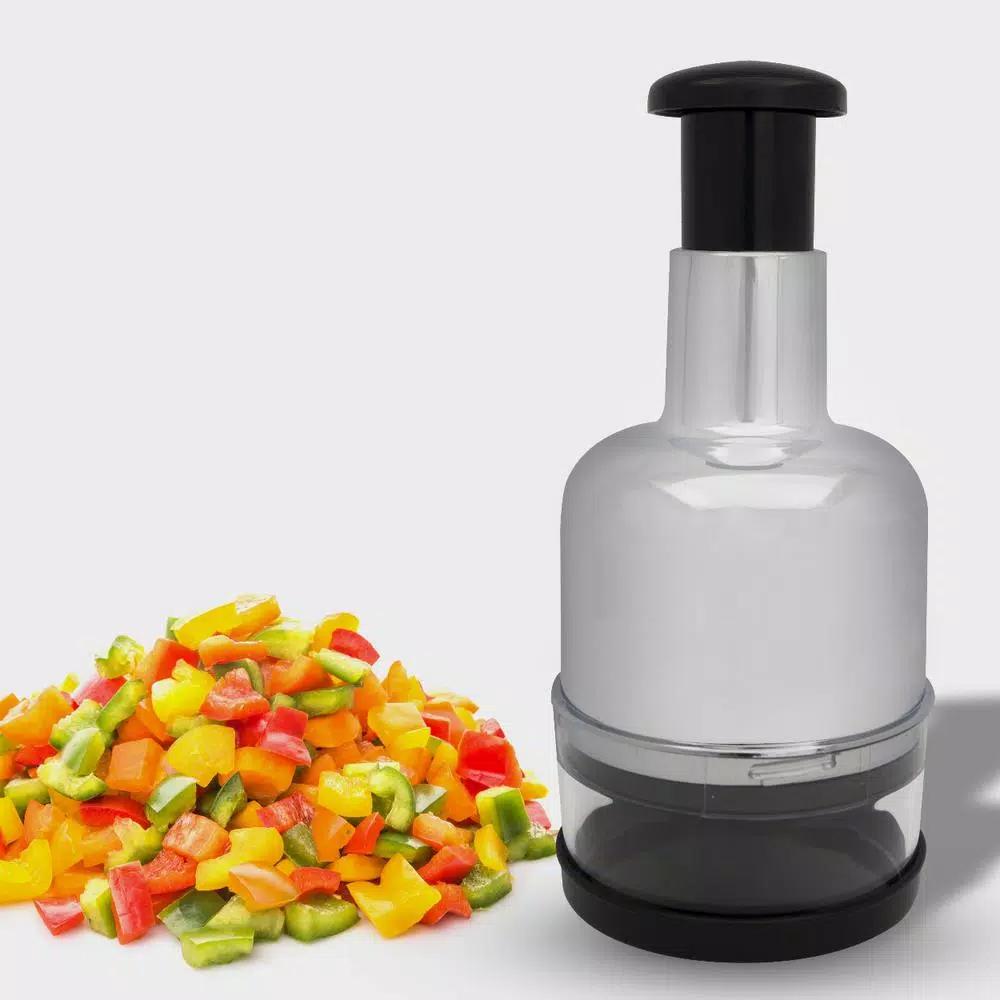 ExcelSteel Jumbo Chrome Vegetable Chopper with Stainless Steel Blades