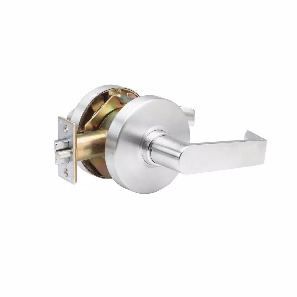 Taco DL-LHV ANSI Grade 1 Commercial Storeroom Clutch Function Lever, Brushed Chrome
