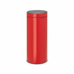 Brabantia 8 Gallon Touch Top Trash Can with Removable Inner Bucket - Passion Red thumbnail 1