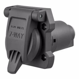 CURT 7-Way RV Blade Connector Socket - Heavy-Duty Vehicle Side Trailer Connector thumbnail 2