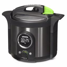 Presto Precise Plus 6 Qt. Black Stainless Steel Electric Pressure Cooker with 19 Programmed Settings thumbnail 1