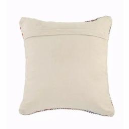 LR Home Southwestern Red Blue Gray Graphic Throw Pillow - 18 x 18 in. Cotton Square Accent Pillow thumbnail 6