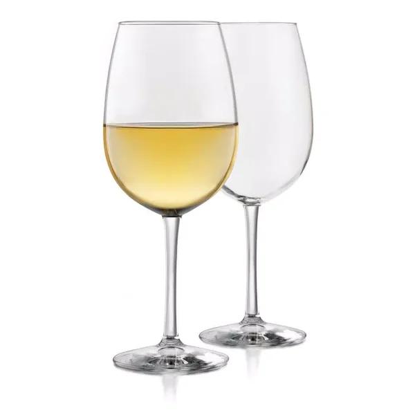 Libbey Midtown 4-Piece White Wine Glass Set, 18.5 oz, Clear