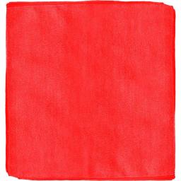 Renown 12-Pack Red Microfiber Cleaning Cloths, 12 in. x 12 in. General Purpose Towels, 260 GSM thumbnail 1