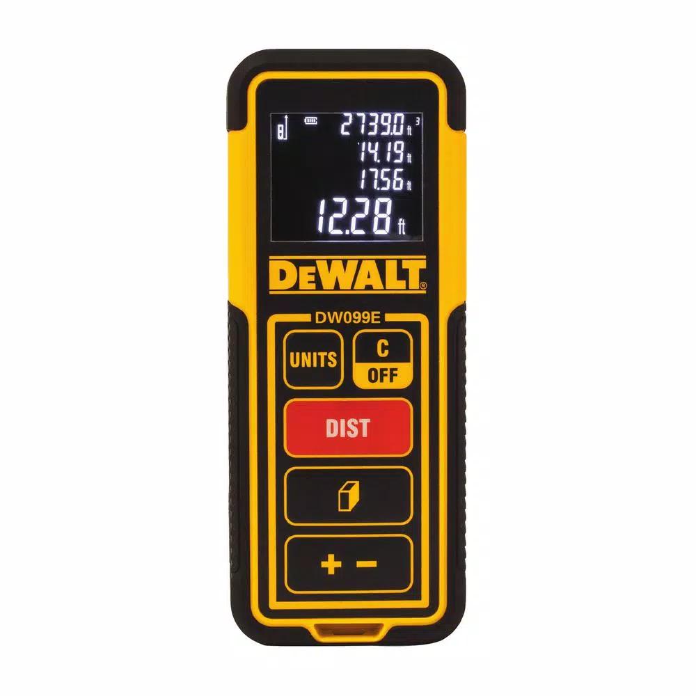 DEWALT DW099E 100 ft. Laser Distance Measurer Range Meter