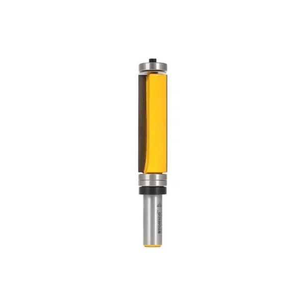 Yonico Carbide Tipped Top and Bottom Bearing Flush Trim Router Bit, 1/2 in. Shank, 2-1/2 in. Cut Length