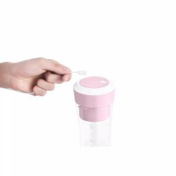 Geek Chef 10 oz. Portable Juicer Blender, Pink Personal Masticating Juicer with Magnetic Charging thumbnail 5