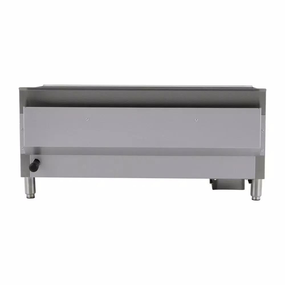 Magic Chef 36 in. Commercial Thermostatic Countertop Gas Griddle, Stainless Steel
