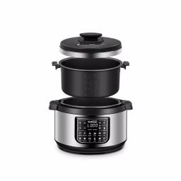 Boyel Living Geek Chef 8 Qt. Stainless Steel 12-in-1 Programmable Electric Pressure Cooker with Oval Non-Stick Pot thumbnail 2