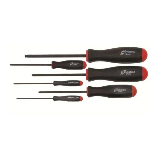 Bondhus 6-Piece Metric Ball End Screwdriver Set with ProGuard Finish