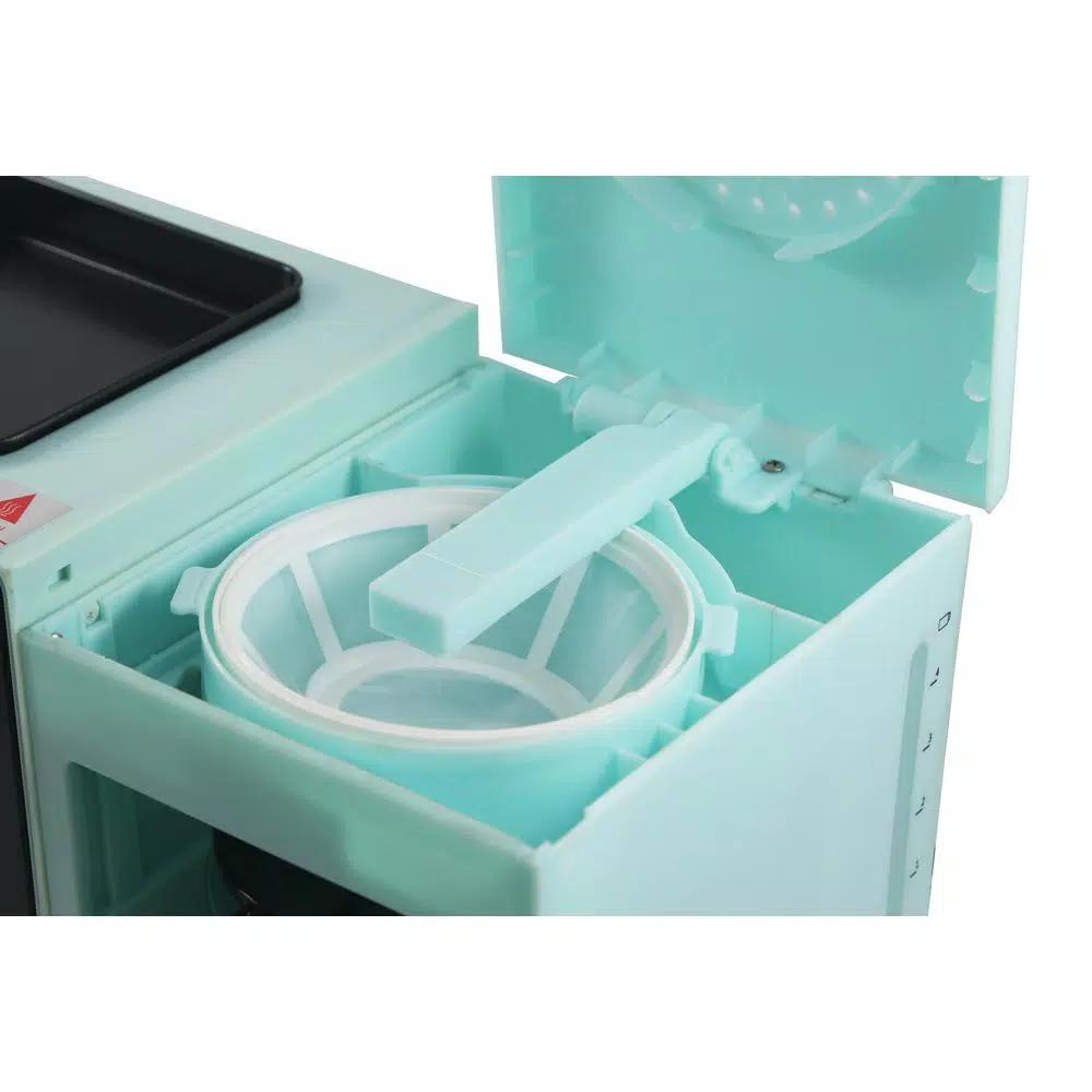 Americana 3-in-1 Breakfast Center - 2-Slice Toaster Oven, 4-Cup Coffee Maker & Griddle, Blue