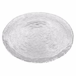 Noritake Hammock 14.5 in. Round Glass Serving Platter, Clear thumbnail 1