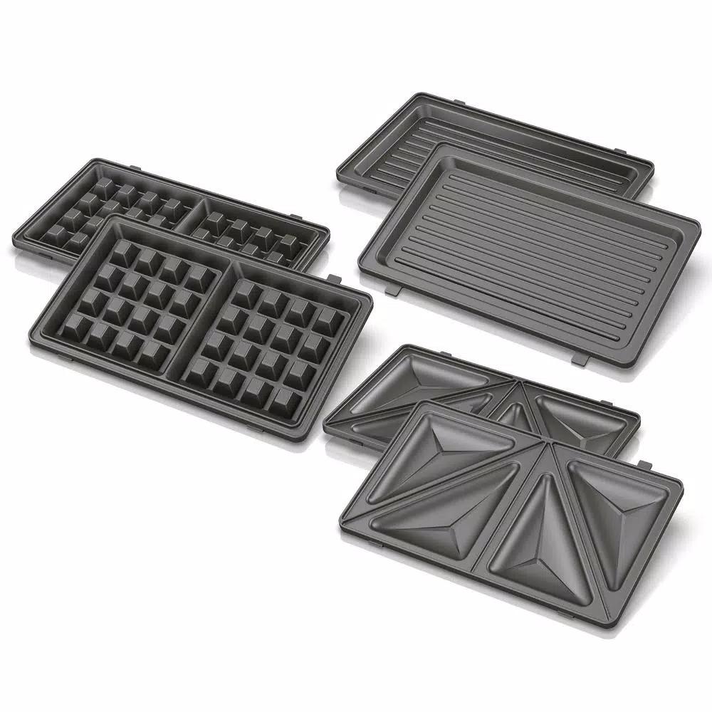 BLACK+DECKER 3-in-1 Morning Meal Station Waffle Maker, Grill, and Sandwich Maker