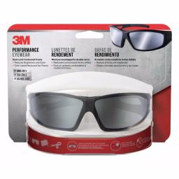 3M Performance Eyewear Safety Glasses, Black Frame with Silver Mirror Gray Lenses (4-Pack) thumbnail 2