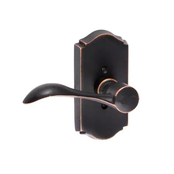 Sure-Loc Hardware Sandstone Vintage Bronze Single Dummy Door Lever, Left-Handed