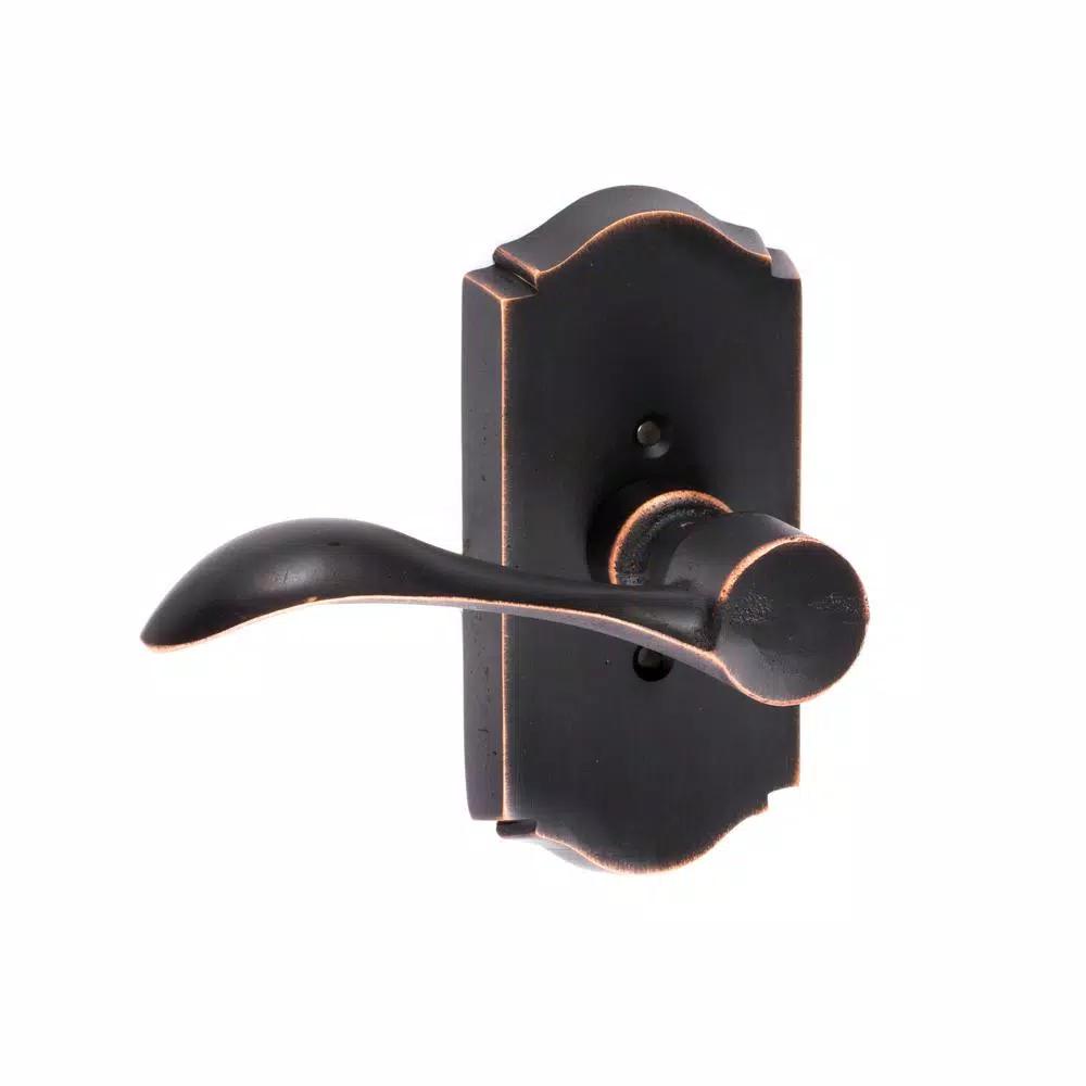 Sure-Loc Hardware Sandstone Vintage Bronze Single Dummy Door Lever, Left-Handed