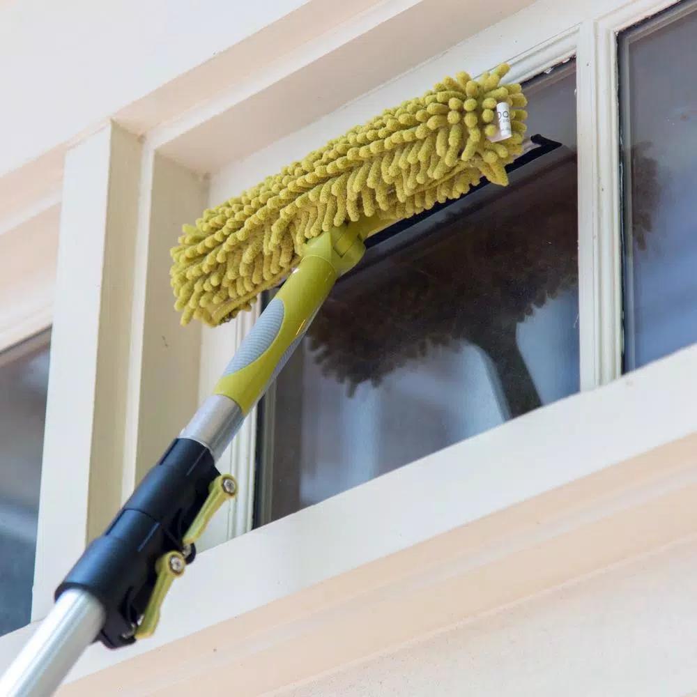 DocaPole High Reach Duster Kit with 7 ft. to 30 ft. Extension Pole, Cobweb Duster, and Ceiling Fan Duster