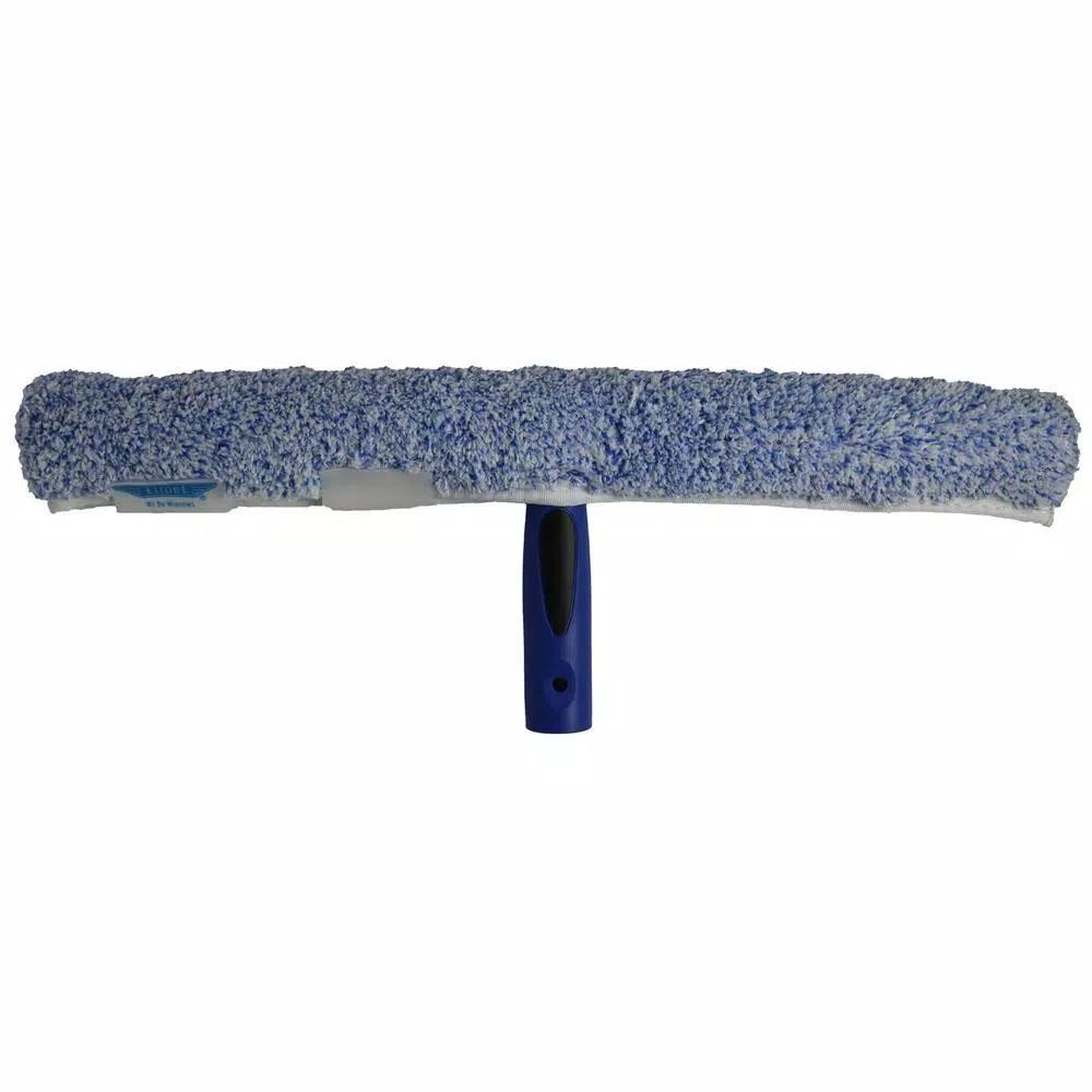 Ettore 18 in. ProGrip Window Washer Scrubber with Microfiber Sleeve