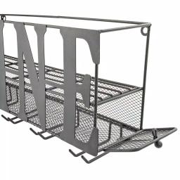 Southern Homewares WINE Wall Mounted Metal Wine Rack and Glass Holder thumbnail 4