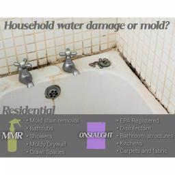 MMR Mold & Mildew Stain Remover (32 oz) and Onslaught Disinfectant Concentrate (2 oz) 2-Step Combo Pack thumbnail 5