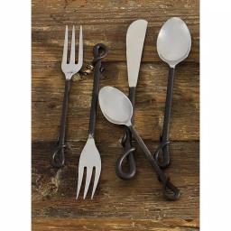 Park Designs Forged Loop 5-Piece Stainless Steel Flatware Set, Service for 1 thumbnail 3