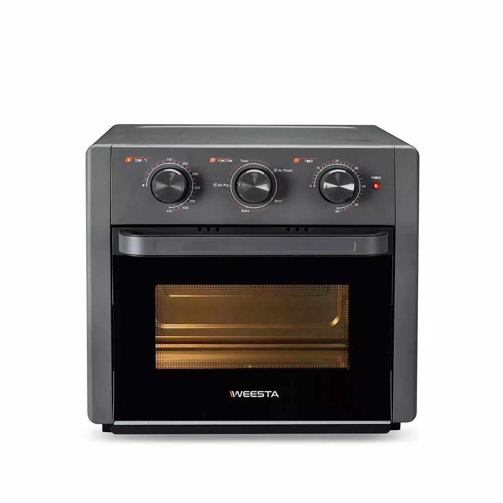 Boyel Living 19 Qt. Air Fryer Toaster Oven with Air Fry, Roast, Toast, Broil, Bake Functions - Sandy Grey
