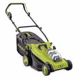 Sun Joe 48V iON+ 17 in. Cordless Electric Walk Behind Push Lawn Mower Kit with 2x 4.0 Ah Batteries and Charger thumbnail 4
