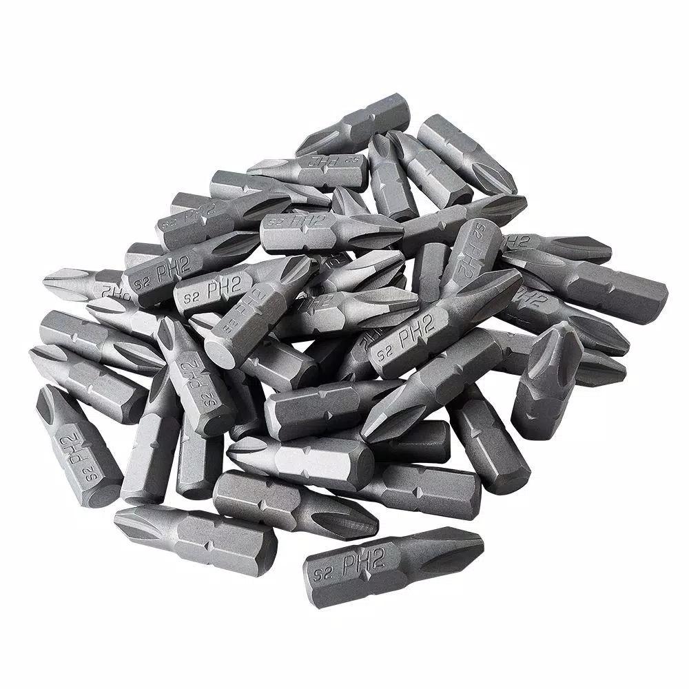 ToolPro 50-Piece #2 Phillips Bit Tips in Interlocking Storage Box
