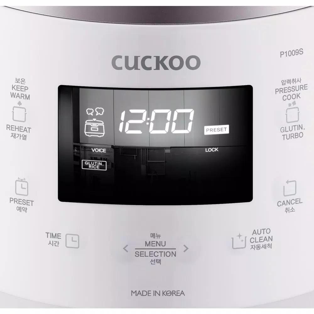 Cuckoo 10-Cup High Pressure Rice Cooker, CRP-P1009SW, White