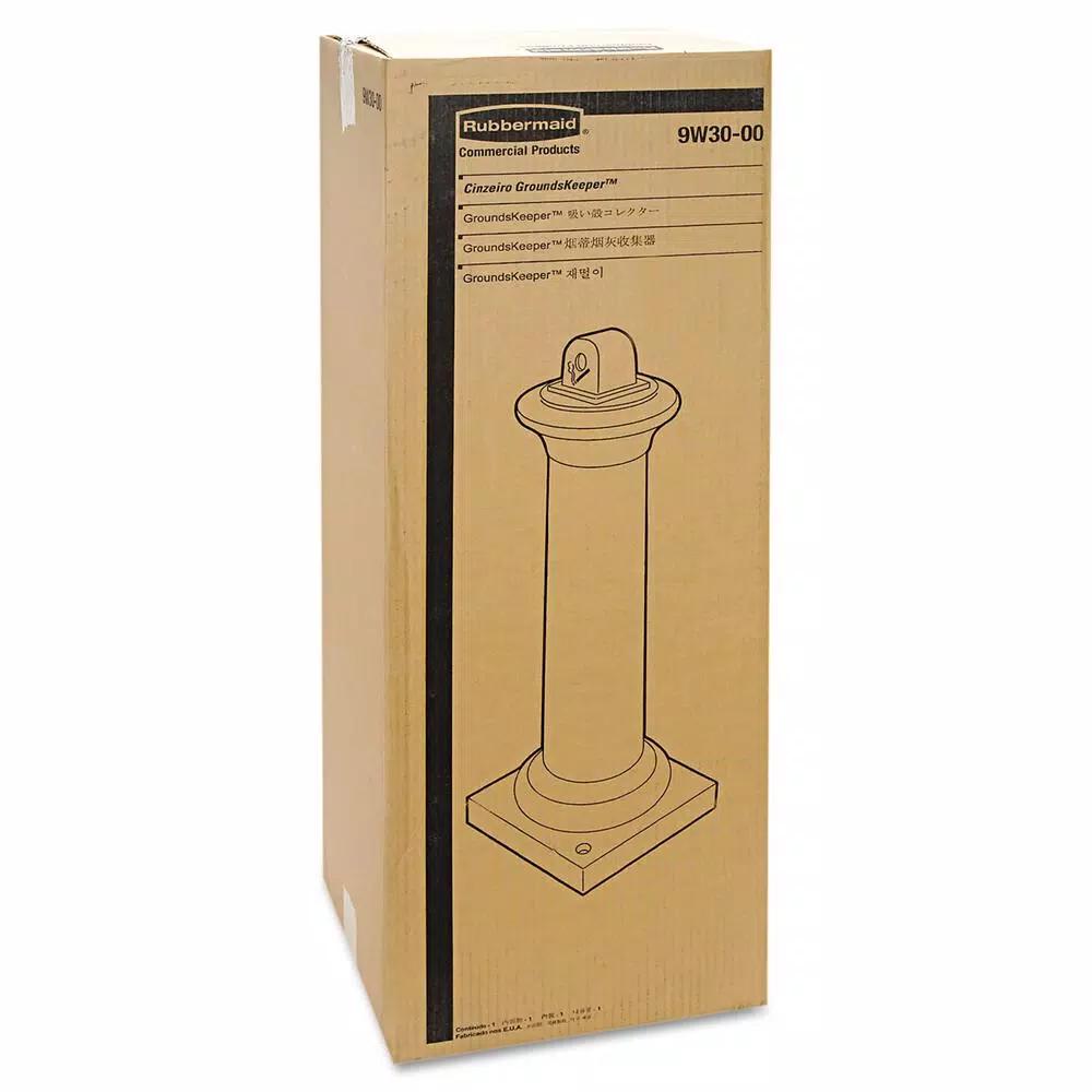 Rubbermaid Commercial Products GroundsKeeper Tuscan Iron Black Smoking Receptacle