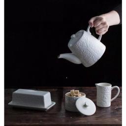 Mason Cash Forest 4-Piece Cream Stoneware Breakfast Set, 59 fl. oz. thumbnail 6