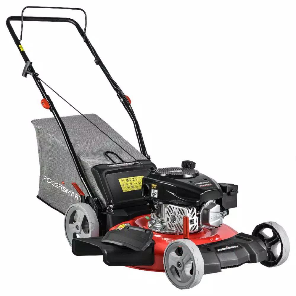 PowerSmart Power Smart 21 in. 3-in-1 170cc Gas Walk Behind Push Lawn Mower