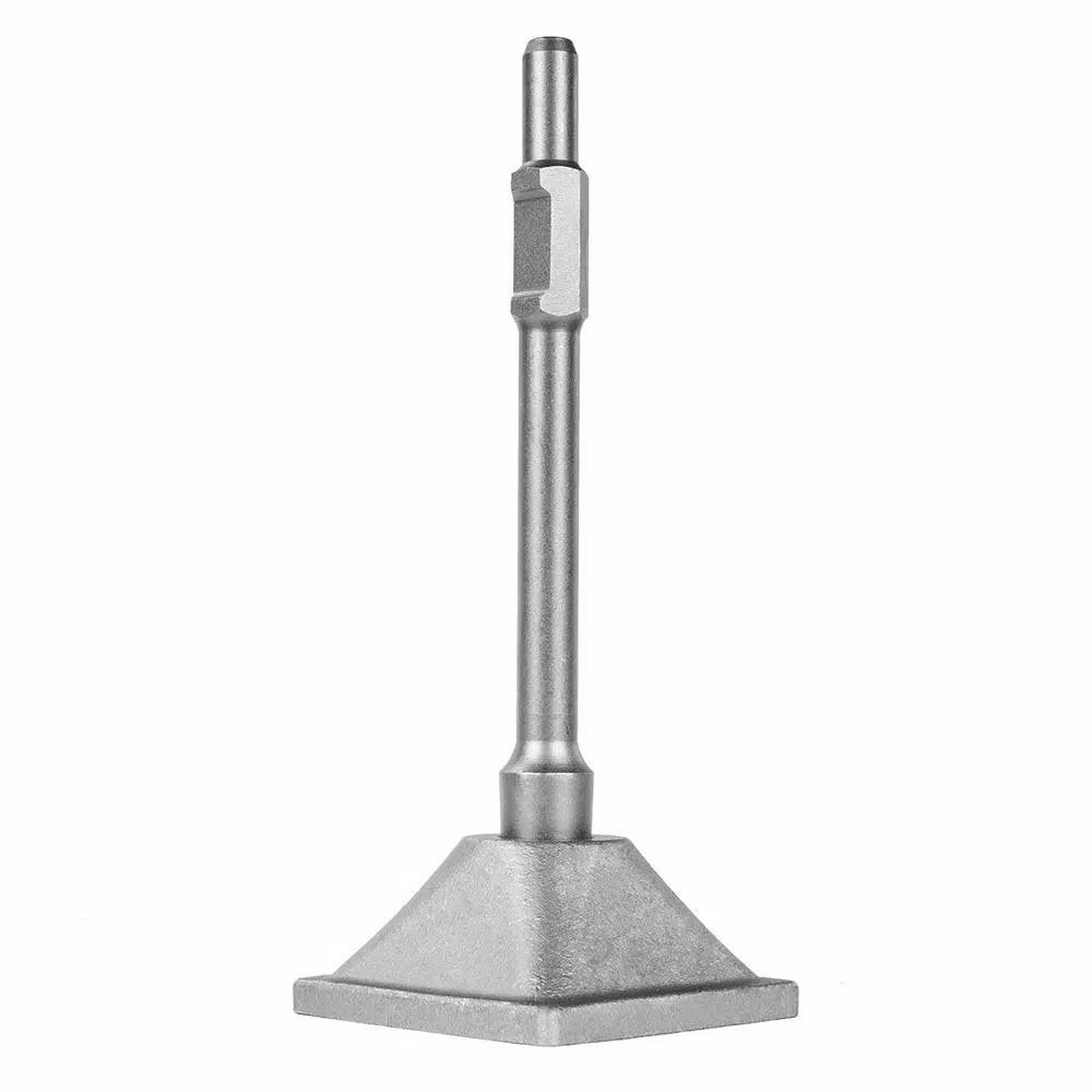 Stark 1-1/8 in. Hex Steel Tamper Shank and Plate for Electric Demolition Jack Hammers