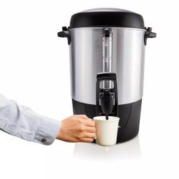 Hamilton Beach Fast Brew 45-Cup Stainless Steel Coffee Urn with 1-Hand Dispensing thumbnail 4