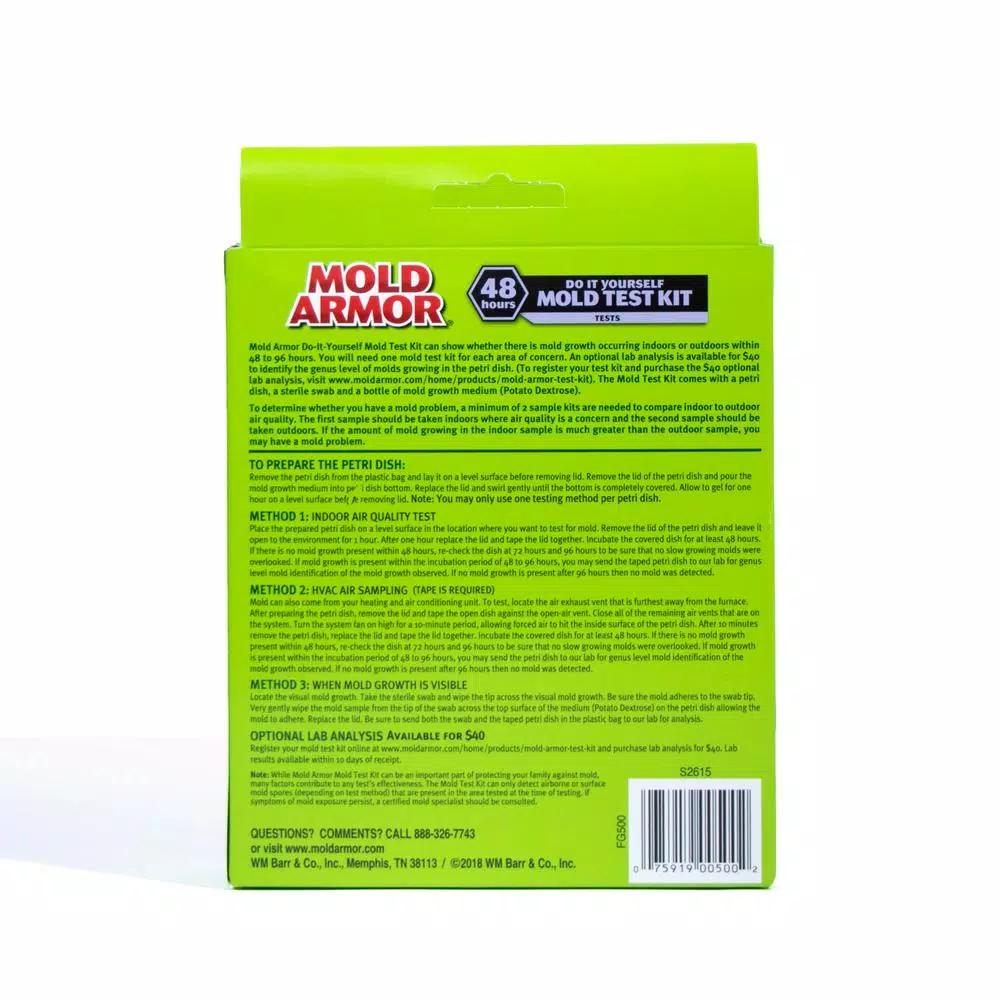 MOLD ARMOR Do It Yourself Mold Test Kit - Indoor Air Quality & Surface Sampling