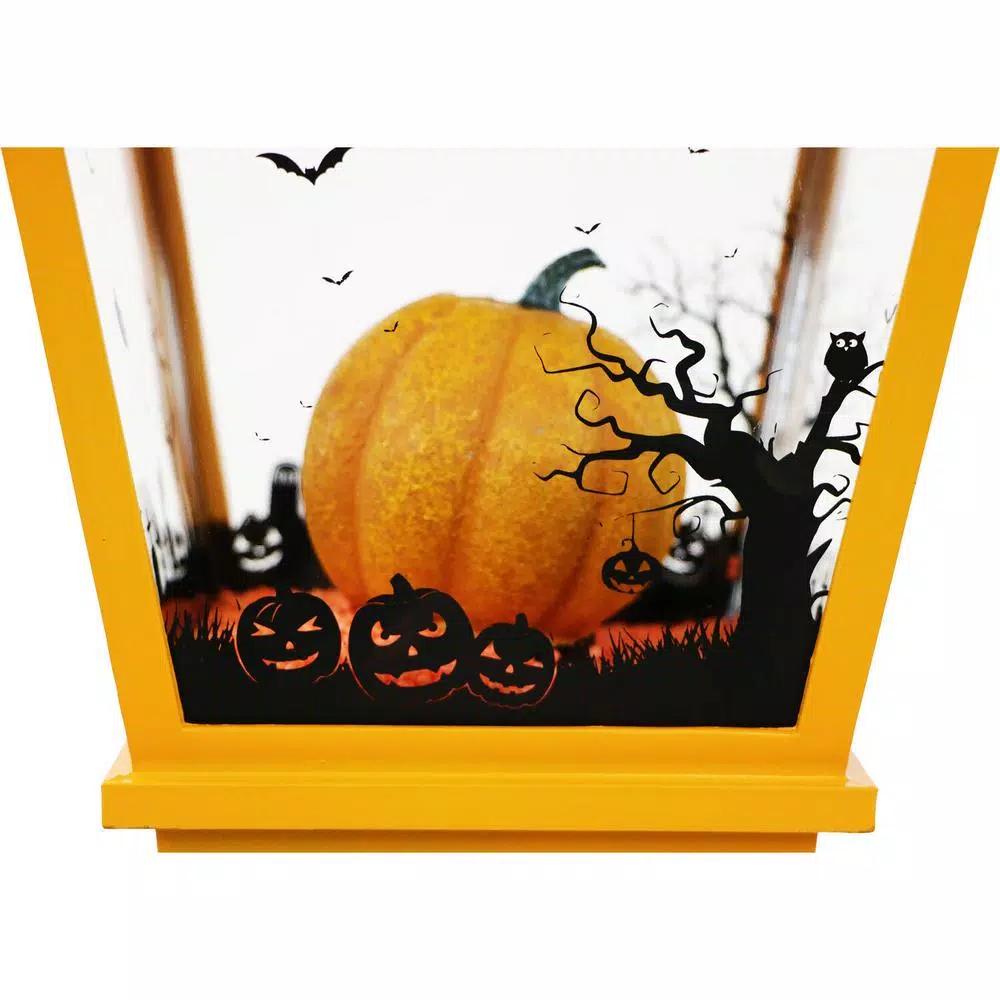 Haunted Hill Farm 25 in. Animated Orange Tabletop Jack-O-Lantern with Music and LED Lights