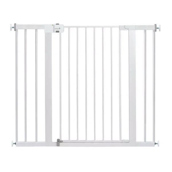 Safety 1st Easy Install 36 in. Tall Extra Wide Pressure Mounted Baby Gate, White