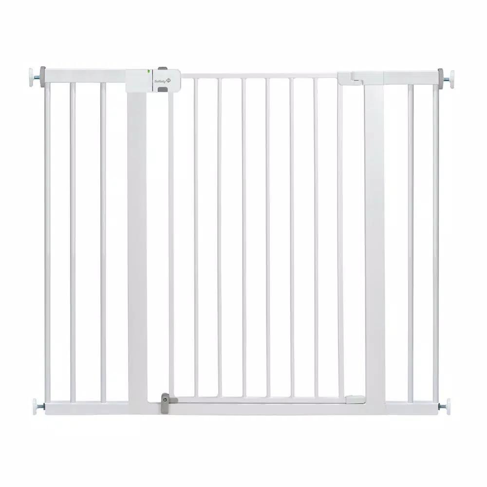 Safety 1st Easy Install 36 in. Tall Extra Wide Pressure Mounted Baby Gate, White