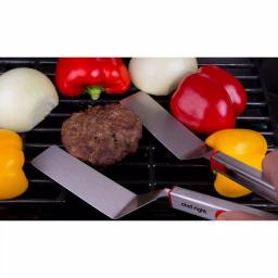 Chefright Quick Scoop Brushed Stainless Steel Spatula Tongs Set of 2 - Red thumbnail 5