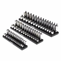 Husky 6-Piece SAE and Metric Socket Rack Set for 1/4 in., 3/8 in., and 1/2 in. Drives thumbnail 4