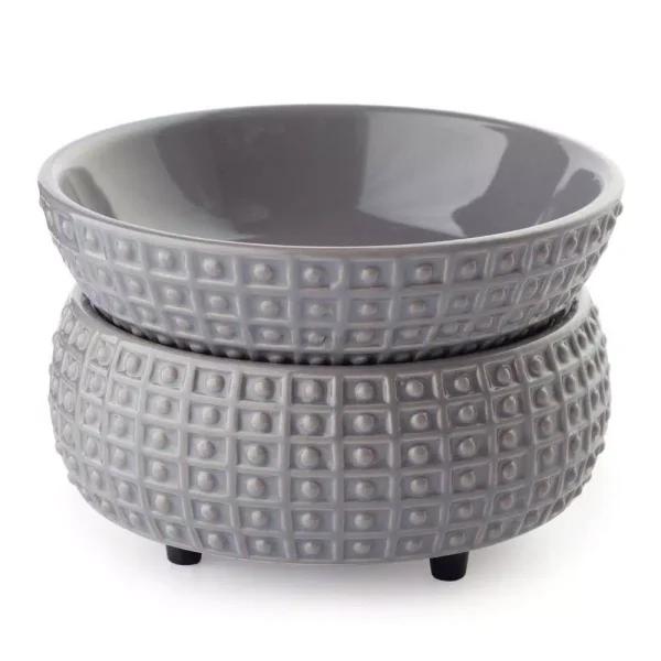 Candle Warmers Etc 5.2 in. Slate 2-in-1 Classic Fragrance Warmer - Dual Function Candle and Wax Melt Oil Warmer