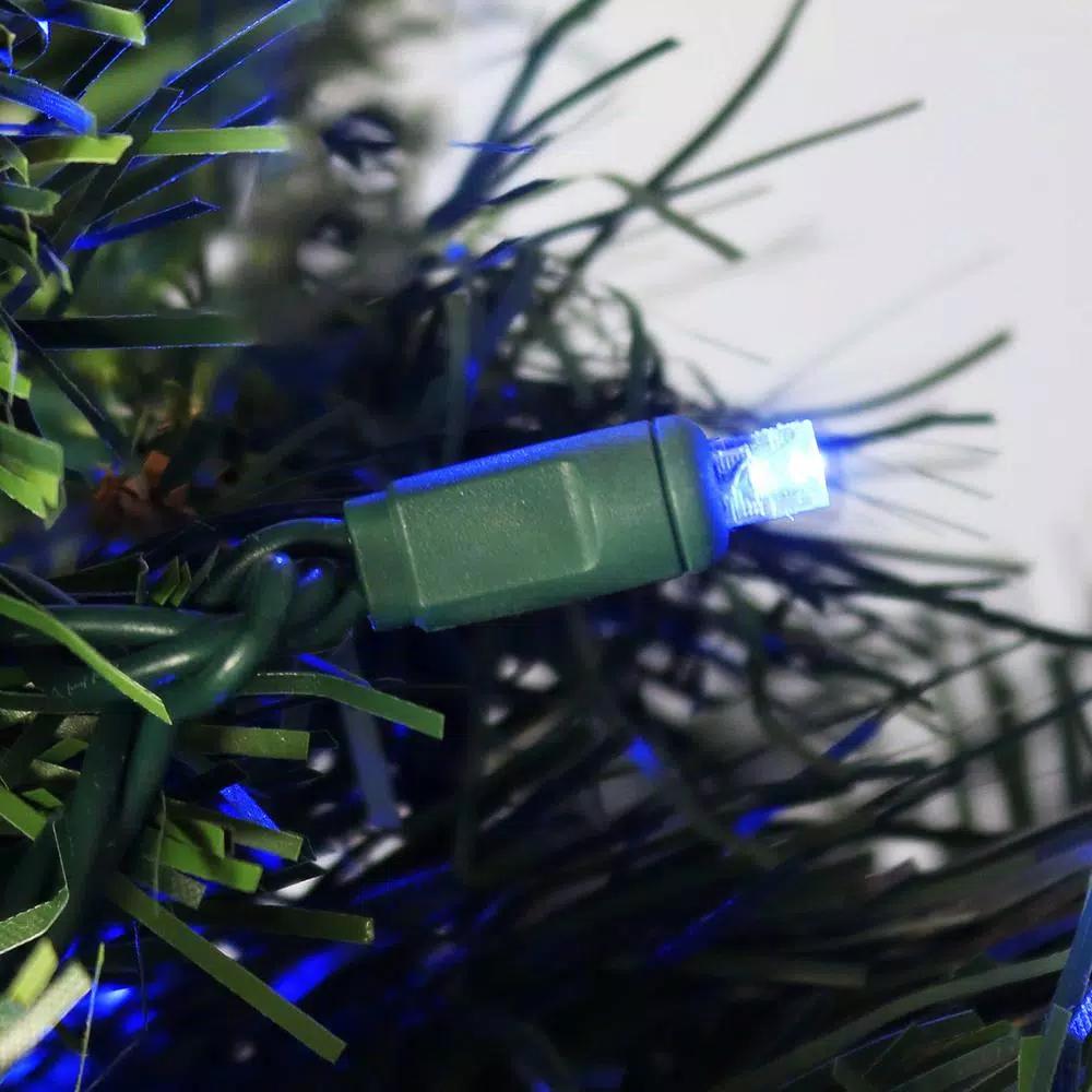 Sunnydaze Decor 22 ft. Blue LED Angle String Lights, 70 Count, Indoor/Outdoor Multi-Seasonal Decor