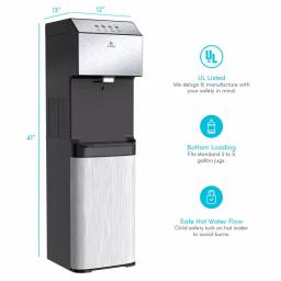 Avalon Bottom Loading Water Cooler Dispenser - 3 Temperatures, Self-Cleaning, Energy Star thumbnail 2
