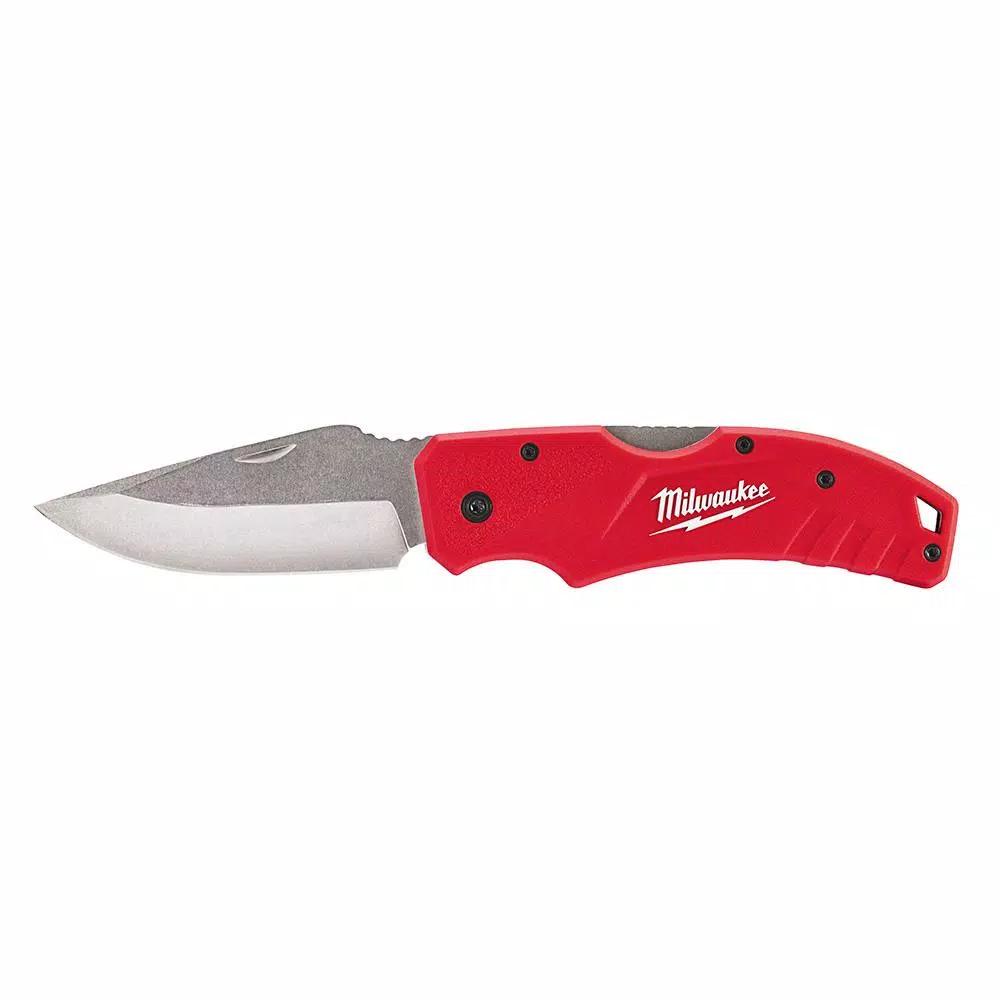 Milwaukee 3 in. Lockback Pocket Knife with Stainless Steel Blade