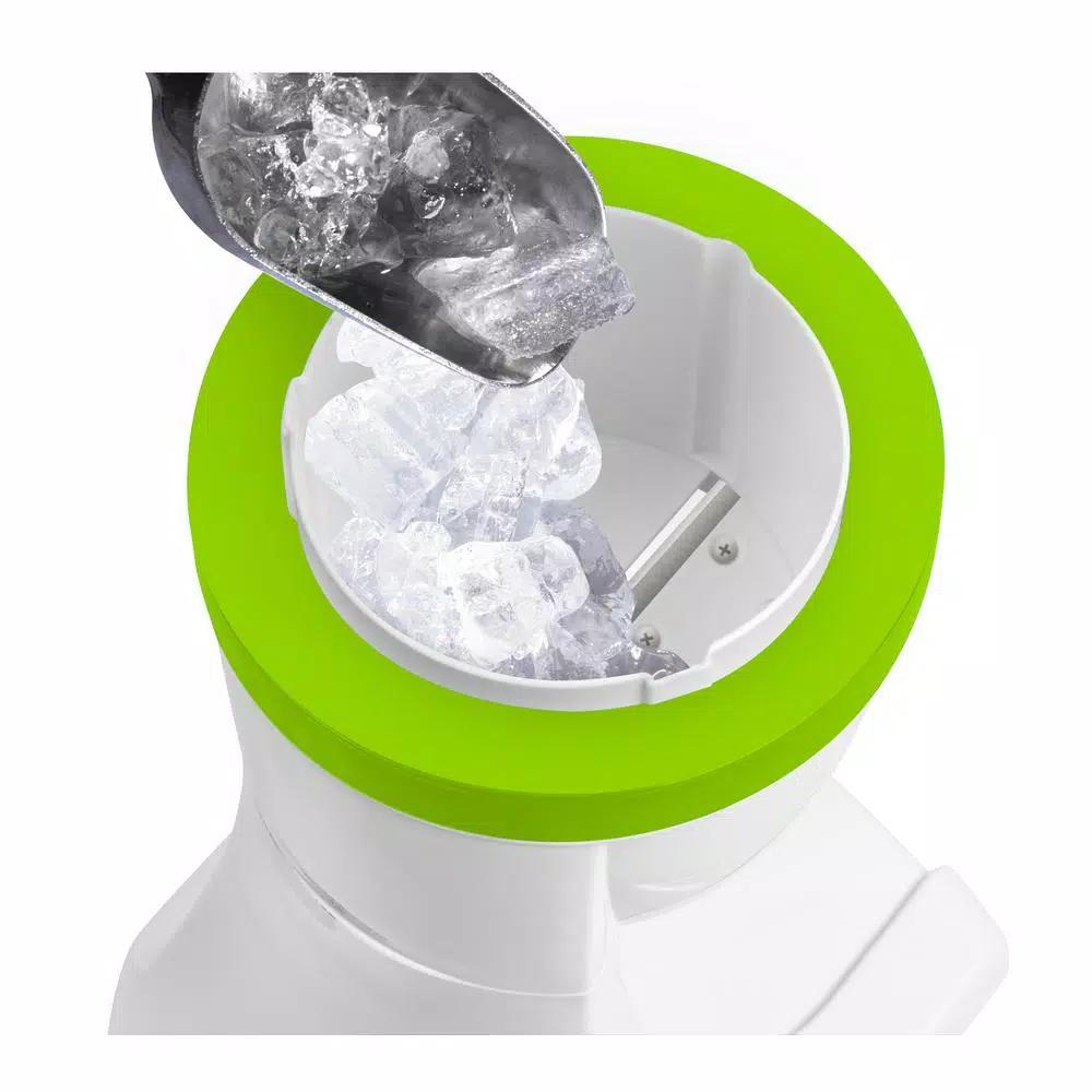 Nostalgia Snow Cone Maker and Shave Ice Machine, 50W, White