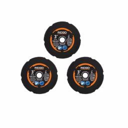 RIDGID Carbide Cut-Off Wheel Set, 3-Piece Replacement Kit with Adapters thumbnail 1